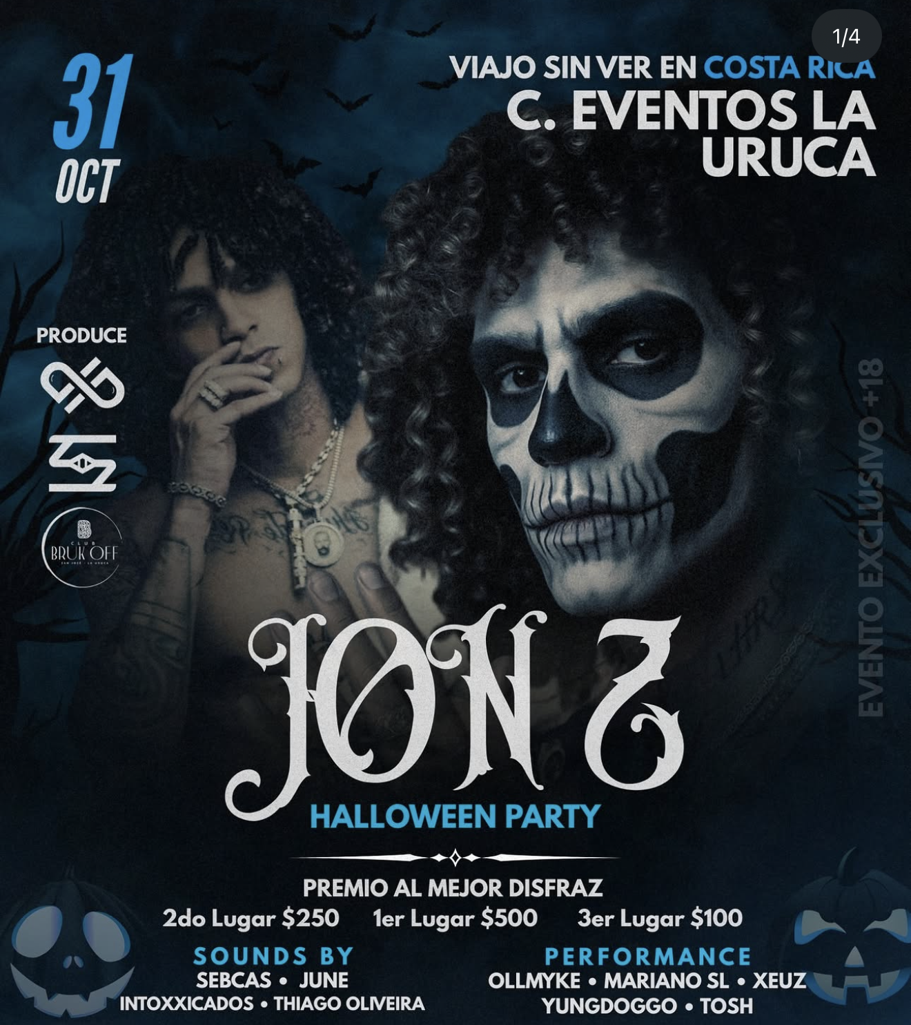 JON Z LLEGA POR PRIMERA VEZ A COSTA RICA CON UN  SHOW EXCLUSIVO ESTE HALLOWEEN